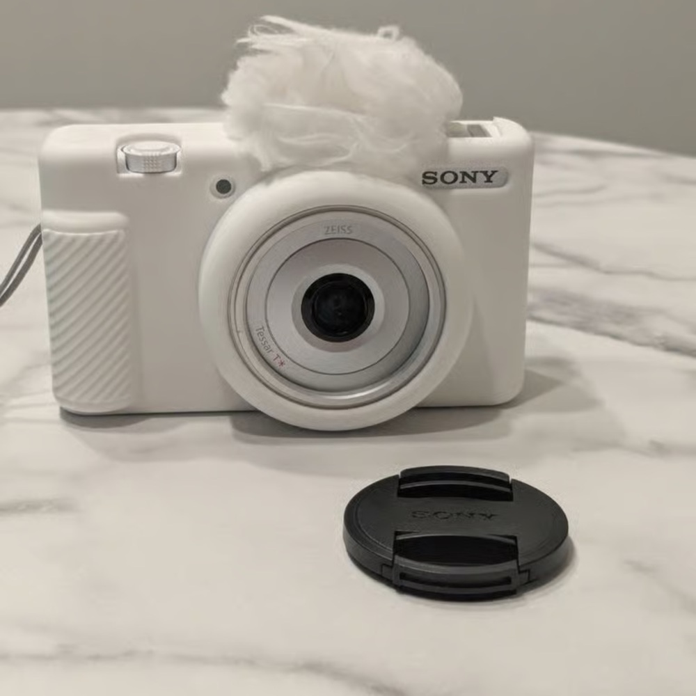 Sony Sleek White Digital Camera